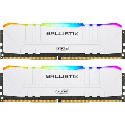 Модуль памяти для компьютера DDR4 32GB (2x16GB) 3200 MHz Ballistix White RGB Micron (BL2K16G32C16U4WL)