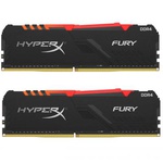 Модуль памяти для компьютера DDR4 16GB (2x8GB) 3600 MHz HyperX Fury RGB Kingston Fury (ex.HyperX) (HX436C17FB3AK2/16)