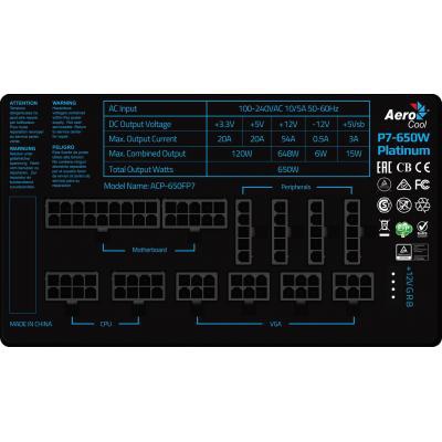 Блок питания AeroCool 650W P7-650 (4713105957525)