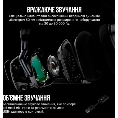 Навушники Corsair Void RGB Elite USB Premium with 7.1 Surround Sound Carbon (CA-9011203-EU)