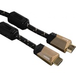 Кабель мультимедийный HDMI to HDMI 0.75m Premium Hama (00122209)