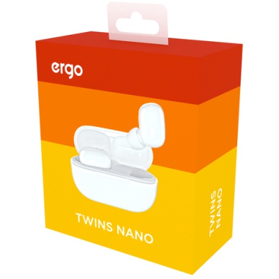 Навушники Ergo BS-510 Twins Nano White (BS-510W)