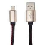 Дата кабель USB 2.0 AM to Lightning 1.0m DC-IP-102TF black Greenwave (R0014161)