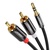 Кабель мультимедійний 3.5mm M to 2xRCA M 1.0m AV116 black UGREEN (10749)