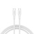 Дата кабель USB-C to USB-C 1.0m CC60SC10 60W Silicon White Canyon (CNS-CC60SC10W)