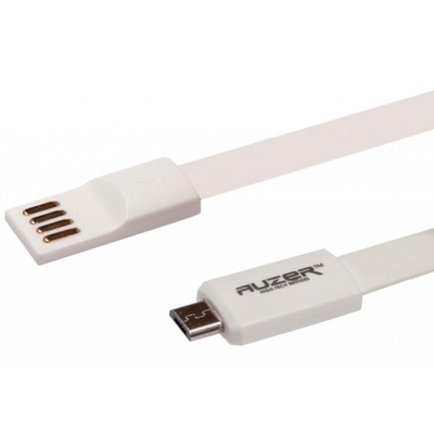 Дата кабель AUZER USB 2.0 – Micro USB 1.0м White (AC-M1WH)