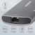 Концентратор AXAGON USB-C to 2xUSB-A + HDMI + RJ45 + SATA M.2 + PD 100W 0.18m grey (HMC-6M2)