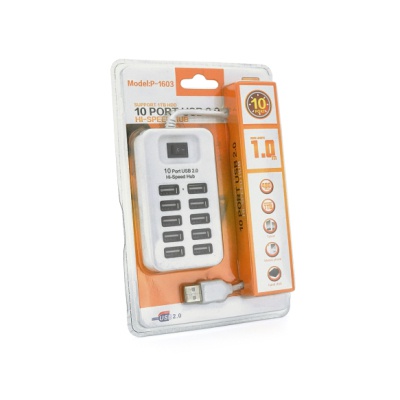 Концентратор Voltronic USB 2.0 to 10xUSB passive (05730)