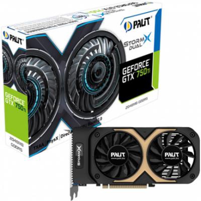 Видеокарта PALIT GeForce GTX750 Ti 2048Mb StormX Dual (NE5X75TT1341-1073F)