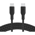 Дата кабель USB-C to USB-C 3.0m 100W black Belkin (CAB014BT3MBK)