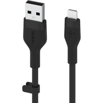 Дата кабель USB 2.0 AM to Lightning 2.0m Black Belkin (CAA008BT2MBK)