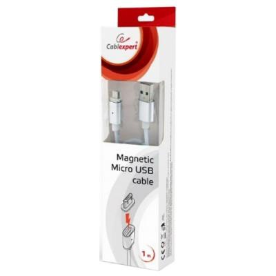 Дата кабель USB 2.0 AM to Micro 5P 1.0m magnet Cablexpert (CC-USB2-AMmUMM-1M)