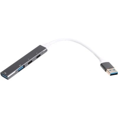 Концентратор Maxxter USB 3.0 to 1xUSB 3.0 + 1xUSB 2.0 + 2xUSB-C (HU3A-4P-03)