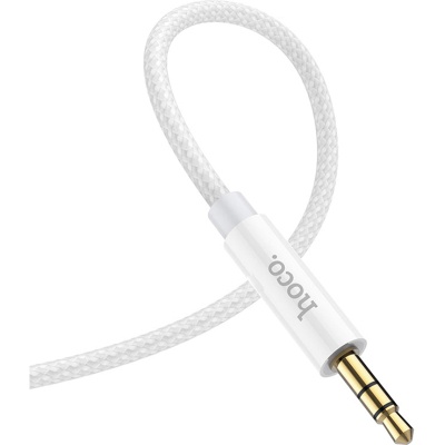 Кабель мультимедійний 3.5mm M to 3.5mm M 1.0m Silver HOCO (6931474759870)