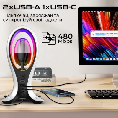 Акустична система Promate Alpha-X USB Black (alpha-x)