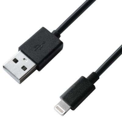 Дата кабель USB 2.0 AM to Lightning 1.0m Cu, 2.1А, Black Grand-X (PL01B)