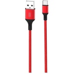 Дата кабель USB 2.0 AM to USB-C 1.0m braided NB143 red XO (6920680870691)