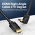 Кабель мультимедійний HDMI M to HDMI M 1.0m 90° corner black Vention (AAQBF)