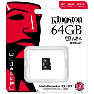 Карта пам'яті Kingston 64GB microSDXC class 10 UHS-I V30 A1 (SDCIT2/64GBSP)