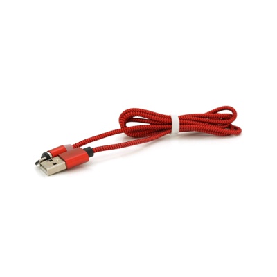 Дата кабель USB 2.0 to Micro 5P 1.0m 2A magnetic nylon red PiPo (18164)