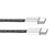 Дата кабель USB-C to USB-C 2.0m (braided cotton) (PD Fast Charging 60W) 3.0А black ColorWay (CW-CBPDCC068-BK)
