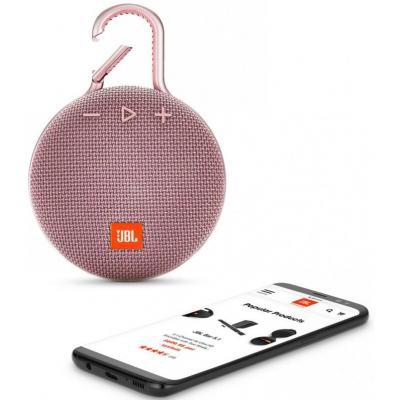 Акустическая система JBL Clip 3 Pink (JBLCLIP3PINK)