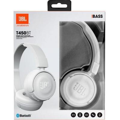 Наушники JBL T450ВТ White (T450BTWHT)