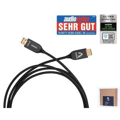 Кабель мультимедійний HDMI to HDMI 15.0m Optical 8K Black Hama (00107615)