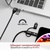 Дата кабель USB 2.0 AM to Lightning + Micro 5P + Type-C pentapower.black Promate (pentapower.black)