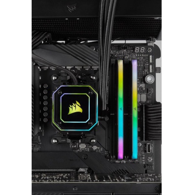 Модуль пам'яті для комп'ютера DDR4 16GB (2x8GB) 3600 MHz Vengeance RGB Pro RT Black Corsair (CMN16GX4M2Z3600C16)