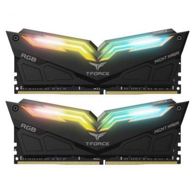 Модуль памяти для компьютера DDR4 16GB (2x8GB) 3000 MHz T-Force Night Hawk RGB Black Team (TF1D416G3000HC16CDC0)