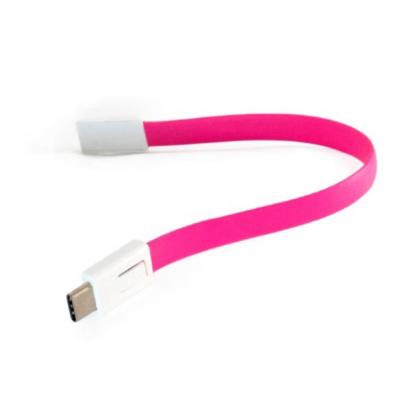 Дата кабель USB 2.0 AM to Type-C 0.18m pink Extradigital (KBU1788)