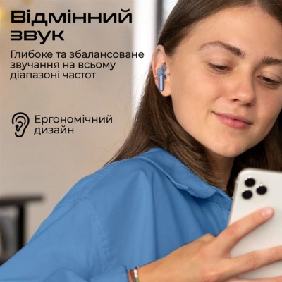 Навушники Promate ProPods Blue (propods.blue)