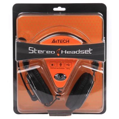 Наушники A4Tech HU-50 USB Black