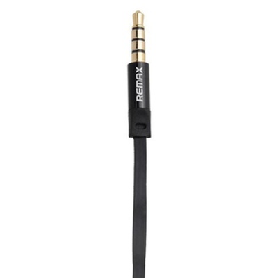 Наушники HF RM-535 Black (mic + button call answering) Remax (42301)