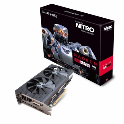 Видеокарта Sapphire Radeon RX 470 8192Mb NITRO OC (11256-17-20G)