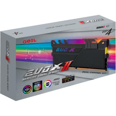 Модуль памяти для компьютера DDR4 32GB (2x16GB) 3200 MHz EVO X II Black GEIL (GEXSB432GB3200C16BDC)
