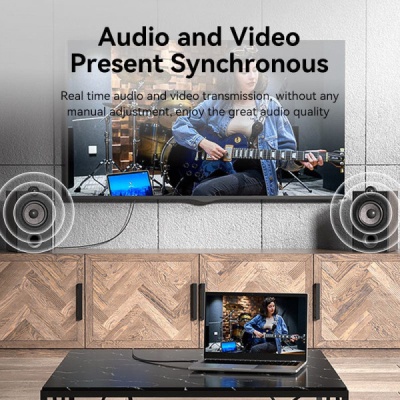 Кабель мультимедійний HDMI M to HDMI M 1.5m V2.0 4K 60Hz black Vention (ALIBG)