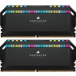 Модуль пам'яті для комп'ютера DDR5 32GB (2x16GB) 6400 MHz Dominator Platinum RGB Black Corsair (CMT32GX5M2B6400C32)