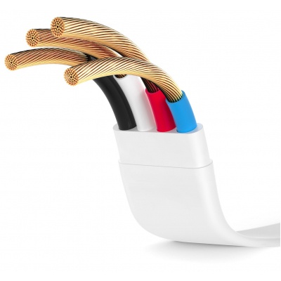 Дата кабель USB 2.0 AM to Micro 5P 1.2m White T-Phox (T-M802 white)