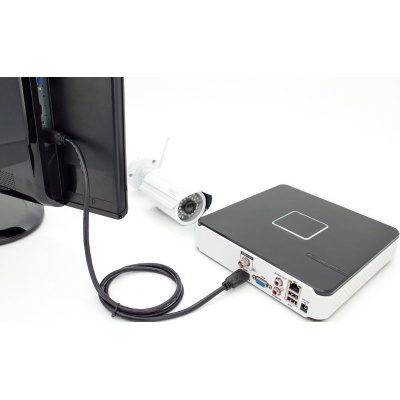 Кабель мультимедійний HDMI M to HDMI M 2.0m 4K60Hz w/Ethernet black Digitus (DB-330123-020-S)