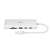Концентратор D-Link USB-C 10-in-1 2xHDMI + 1xRJ45 1000Mbps + 2xUSB-C + USB 3.1 + USB 3.0 + SD + TF silver (DUP-A01)