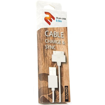 Дата кабель 2E USB 2.0 to Apple 30pin 0.9m (2E-CCTI01R-09W)