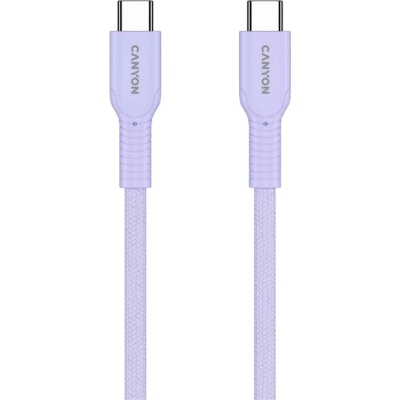 Дата кабель USB-C to USB-C 1.0m OnWire 60CL C-C 60W COLOR Braided 1m Purple Canyon (CND-CCAP60AB10PU)