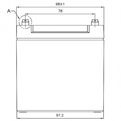 Батарея до ДБЖ CSB 12В 12 Аг (GPL12120 F2)