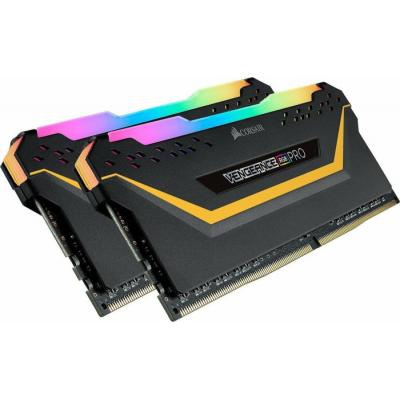 Модуль памяти для компьютера DDR4 16GB (2x8GB) 3200 MHz Vengeance RGB Pro Black Corsair (CMW16GX4M2C3200C16-TUF)