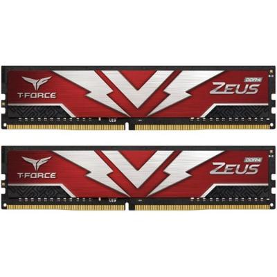 Модуль пам'яті для комп'ютера DDR4 16GB (2x8GB) 3000 MHz T-Force Zeus Red Team (TTZD416G3000HC16CDC01)