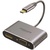 Перехідник USB-C to HDMI/VGA mediahub-c2.grey Promate (mediahub-c2.grey)