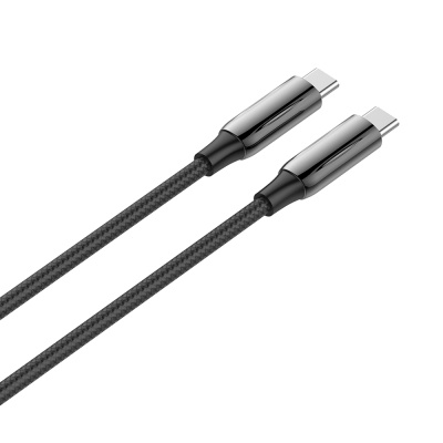 Дата кабель USB-C to USB-C 2.0m (PVC+Aluminum Alloy) (PD Fast Charging 240W) 5А black ColorWay (CW-CBPDCC070-BK)