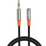 Кабель мультимедійний 3.5mm M to 3.5mm F 1.0m black XO (NB-R269A.black)